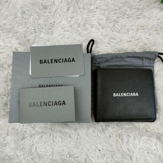 Balenciaga - 極美品✨バレンシアガ 二つ折り財布 SQUARE FOLDED