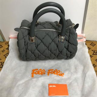 フォリフォリ(Folli Follie)のFolliFollie ミニ　ボストンバック　ジャージー素材　丸いフォルム大容量(ボストンバッグ)