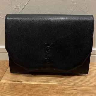 サンローラン(Saint Laurent)のイヴ サンローラン ヴィンテージ　クラッチバッグ　ブラック　(クラッチバッグ)