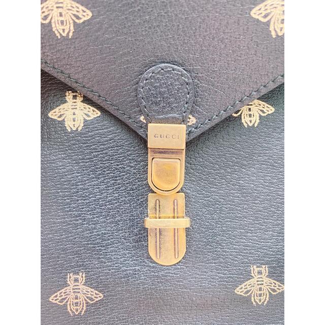 GUCCI ビースター クラッチバッグ グッチ ブラック セカンドバッグ