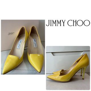 ジミーチュウ(JIMMY CHOO)のジミーチュウ　イエローパテント　パンプス(ハイヒール/パンプス)