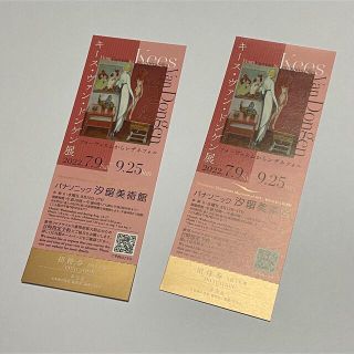 パナソニック汐留美術館 キース・ヴァン・ドンゲン展  チケット2枚(美術館/博物館)