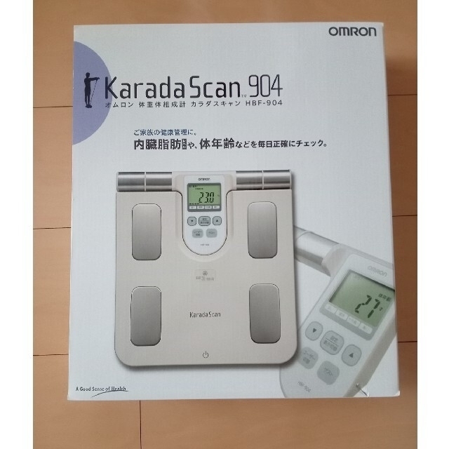 OMRON(オムロン)の未使用品✨オムロン体重体組成計カラダスキャン HBF-904 スマホ/家電/カメラの美容/健康(体重計/体脂肪計)の商品写真