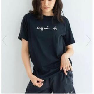 シンプル ロゴTシャツ　Mサイズ　レディース　新品 黒ティ　Tシャツ　半袖