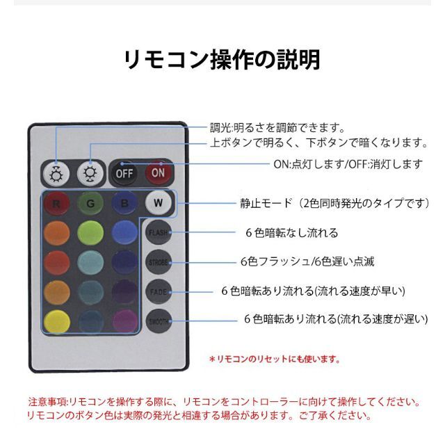 RGB光流れる AC100V ledテープ 10mセット リモコン付き インテリア/住まい/日用品のライト/照明/LED(その他)の商品写真