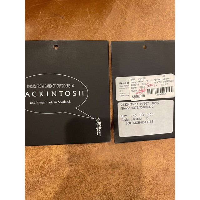 MACKINTOSH(マッキントッシュ)のMackintosh (Band of outsiders コラボ) コート メンズのジャケット/アウター(ブルゾン)の商品写真