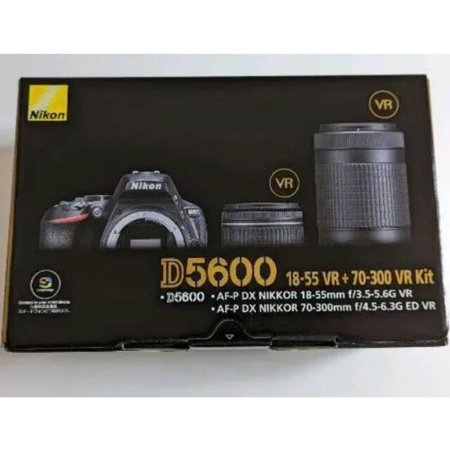海外 正規品】 Nikon D5600 ダブルズームキット 新品未使用 デジタル ...