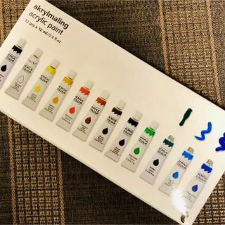 フライングタイガーコペンハーゲン(Flying Tiger Copenhagen)のフライングタイガー  アクリル絵の具 12色セット(絵の具/ポスターカラー)