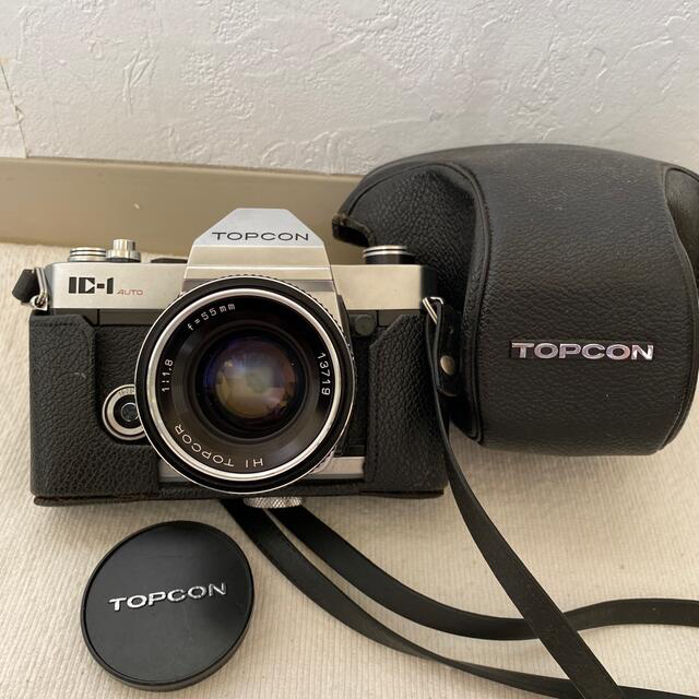 フィルムカメラTOPCON IC-I  auto   一眼レフカメラ　カバー付き