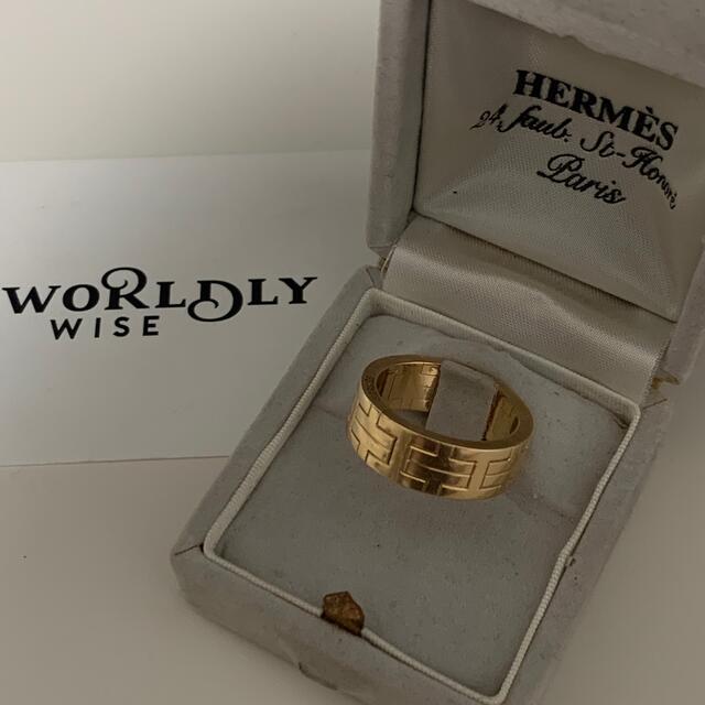 Hermes(エルメス)のHERMES 初期 キリム　動くリング 18k ゴールド Vintage メンズのアクセサリー(リング(指輪))の商品写真