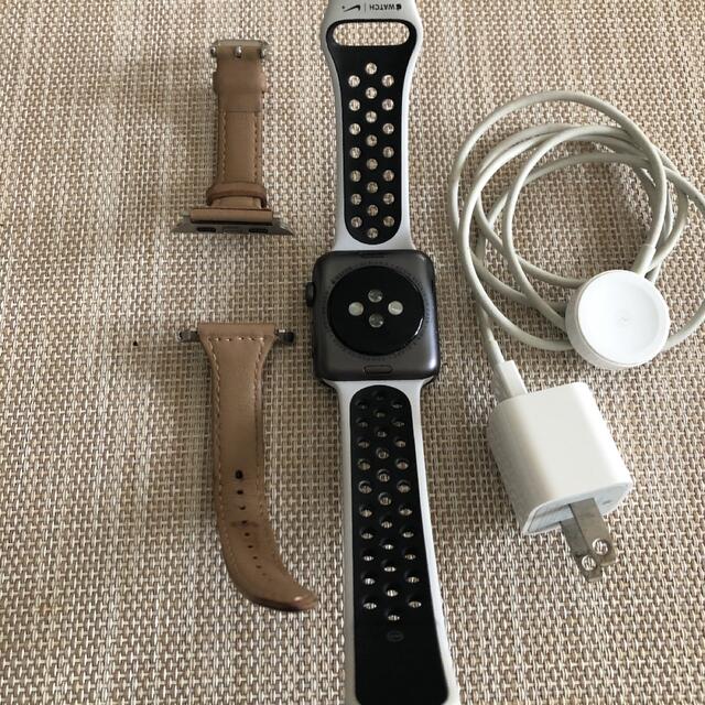 Apple Watch series3 42mm 替えベルト&充電器付 | gellonautos.cl