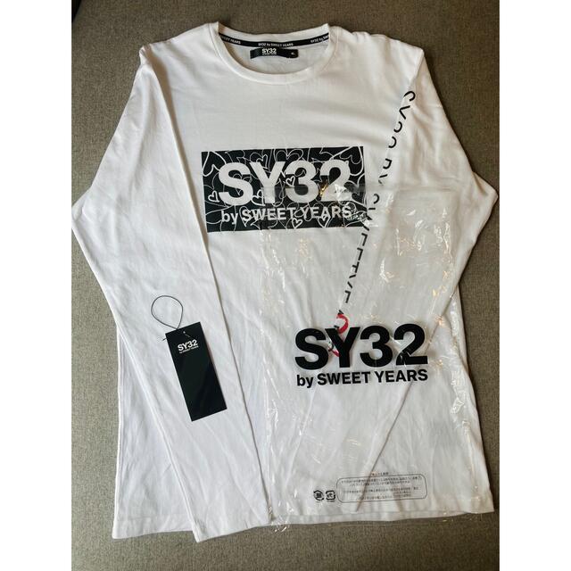 SWEET YEARS(スウィートイヤーズ)の【SY32】未着用 ハート ボックス ロゴ 長袖Tシャツ XLサイズ タグ有り メンズのトップス(Tシャツ/カットソー(七分/長袖))の商品写真