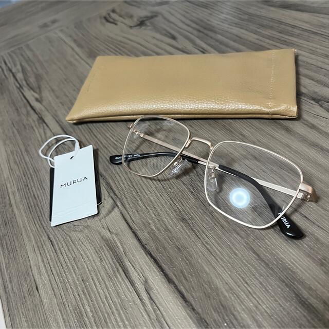 MURUA(ムルーア)のスクエアメガネ メンズのファッション小物(サングラス/メガネ)の商品写真