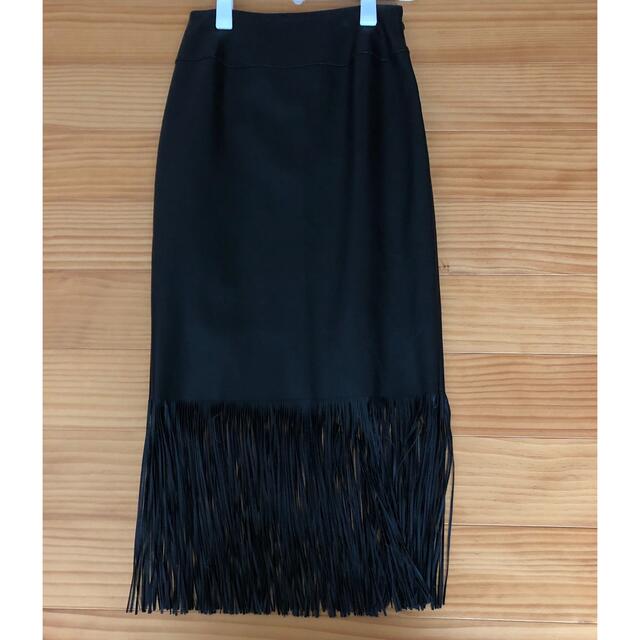 eimy istoire(エイミーイストワール)のエイミーイストワール レザーフリンジスカート レディースのスカート(ひざ丈スカート)の商品写真