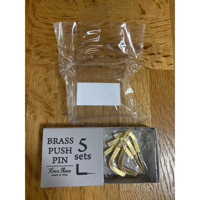 BRASS PUSH PIN 真鍮プッシュピン インテリア/住まい/日用品のインテリア小物(その他)の商品写真