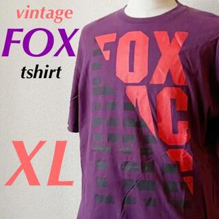 レア！ ビンテージ FOX RACING フォックス プリント Tシャツ(Tシャツ/カットソー(半袖/袖なし))