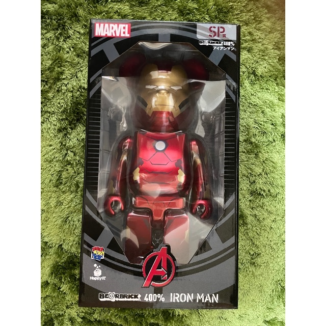 400%IHappyくじ　アイアンマン　SP賞　ベアブリック　400%IRON MAN