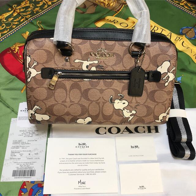 COACH(コーチ)のCOACH ミニバッグ　シグネチャー　スヌーピー レディースのバッグ(ハンドバッグ)の商品写真
