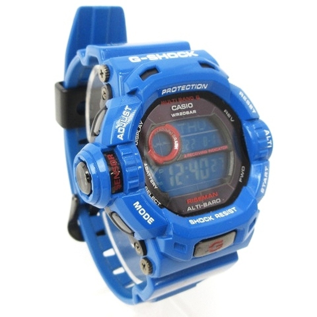 G-SHOCK(ジーショック)のカシオジーショック 美品 ライズマン 腕時計 デジタル タフソーラー 青 メンズの時計(腕時計(デジタル))の商品写真