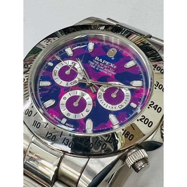 A BATHING APE(アベイシングエイプ)の【希少】BAPEX デイトナ A BATHING APE ア ベイシング エイプ メンズの時計(腕時計(アナログ))の商品写真