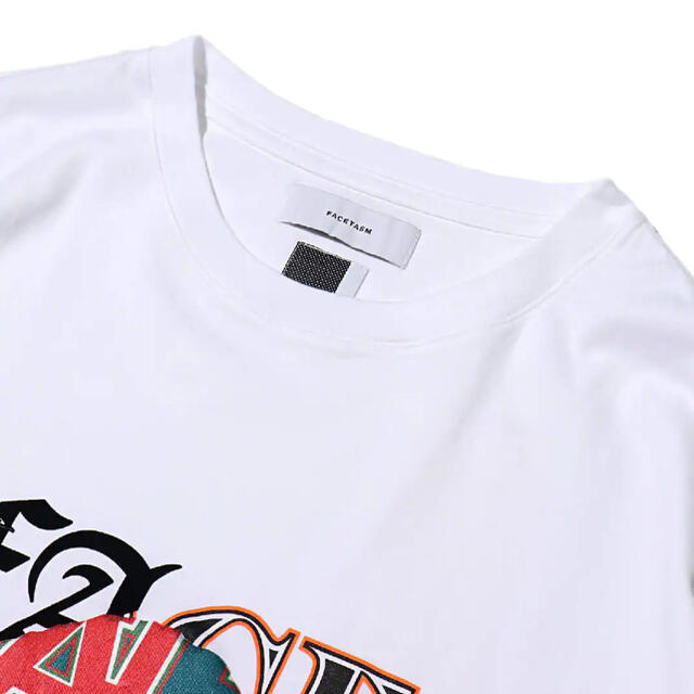 FACETASM(ファセッタズム)のFACETASM MIX FACE BIG TEE WHITE メンズのトップス(Tシャツ/カットソー(半袖/袖なし))の商品写真