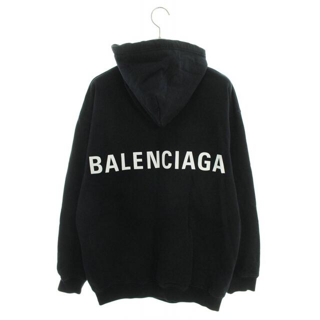 Balenciaga - バレンシアガ 556143 TAV37 バックロゴオーバーサイズプルオーバーパーカー メンズ L