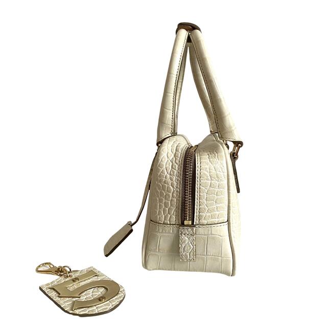 SALE/94%OFF】 A.D.M.J ハンドバッグ クロコ 型押し ベージュ eu