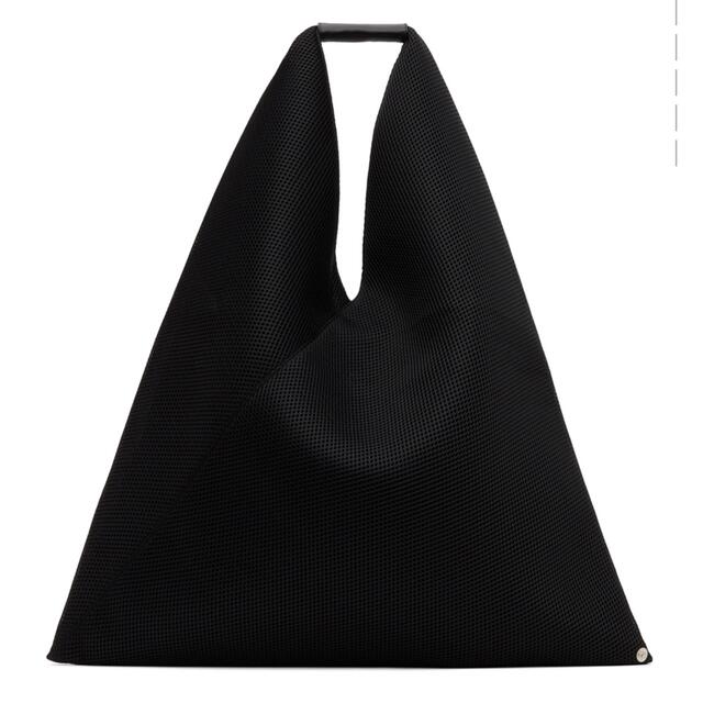 MM6(エムエムシックス)の【美品】 メゾンマルジェラ MM6 ブラック ミディアム トライアングル トート レディースのバッグ(トートバッグ)の商品写真
