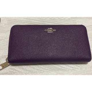 コーチ(COACH)のCOACH コーチ 長財布　パープル(財布)