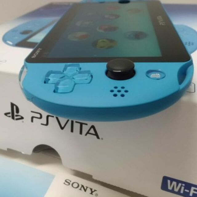 PlayStation Vita(プレイステーションヴィータ)のPSVITA PCH-2000 Aqua Blue エンタメ/ホビーのゲームソフト/ゲーム機本体(携帯用ゲーム機本体)の商品写真