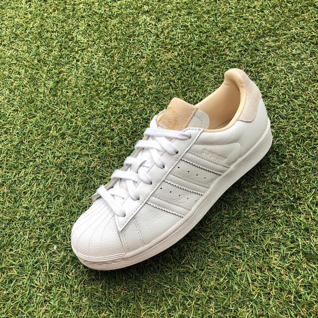 スニーカー美品23 adidas SUPER STARアディダス スーパースター H766