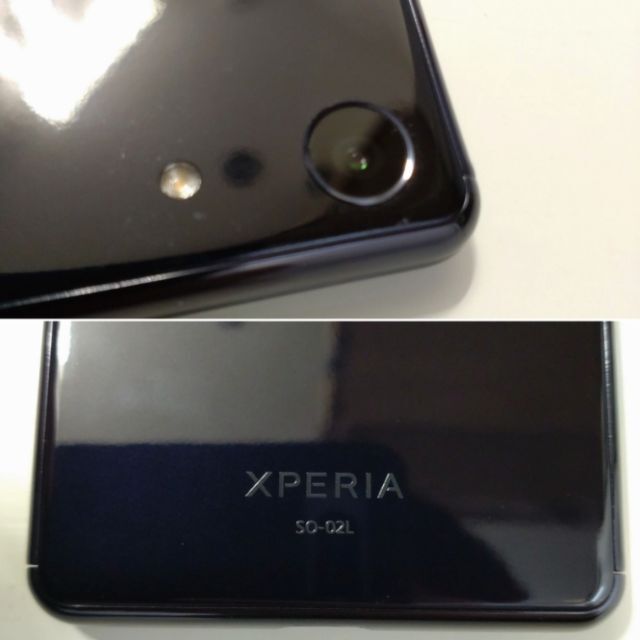 Xperia(エクスペリア)の3662 docomo XPERIA  Ace SO-02L スマホ ブラック スマホ/家電/カメラのスマートフォン/携帯電話(スマートフォン本体)の商品写真