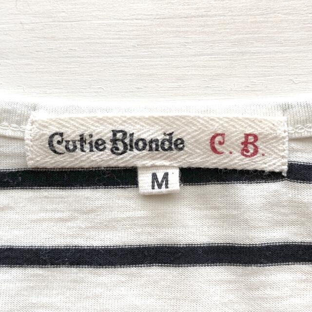 Cutie Blonde(キューティーブロンド)の【Cutie Blonde】【ボーダー】【裾 コットンレース】【Mサイズ】 レディースのトップス(タンクトップ)の商品写真