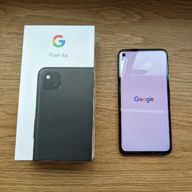 Google Pixel(グーグルピクセル)のpixel4a SIMフリー　Just black 128GB スマホ/家電/カメラのスマートフォン/携帯電話(スマートフォン本体)の商品写真