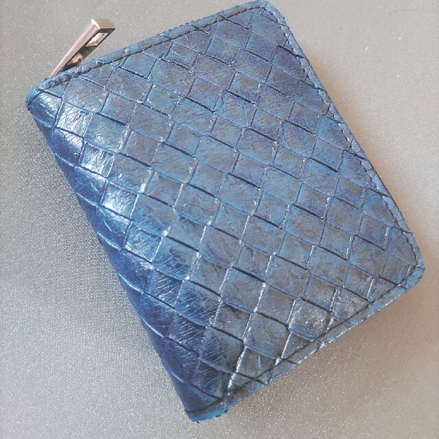 紺色ミニ財布メンズ メンズのファッション小物(折り財布)の商品写真
