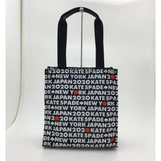 ケイトスペードニューヨーク(kate spade new york)の美品　ケイトスペード JAPAN 22 ミディアム トート 黒 白 赤(トートバッグ)