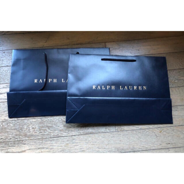 Ralph Lauren(ラルフローレン)のラルフローレン 紙袋 ショッパー2枚＋ギフト用紙袋1枚　メッセージカード付き レディースのバッグ(ショップ袋)の商品写真