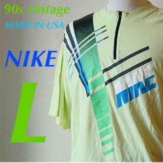 ナイキ(NIKE)のレア！ 90s ビンテージ アメリカ製 ナイキ プリント Tシャツ(Tシャツ/カットソー(半袖/袖なし))