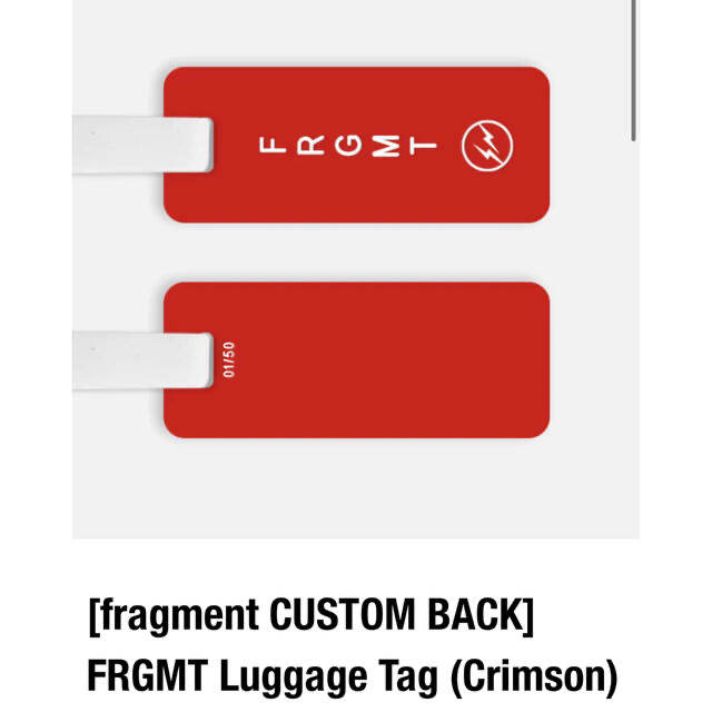 安い FRAGMENT CUSTOM FRGMT Luggage Tag Neon cerkafor.com