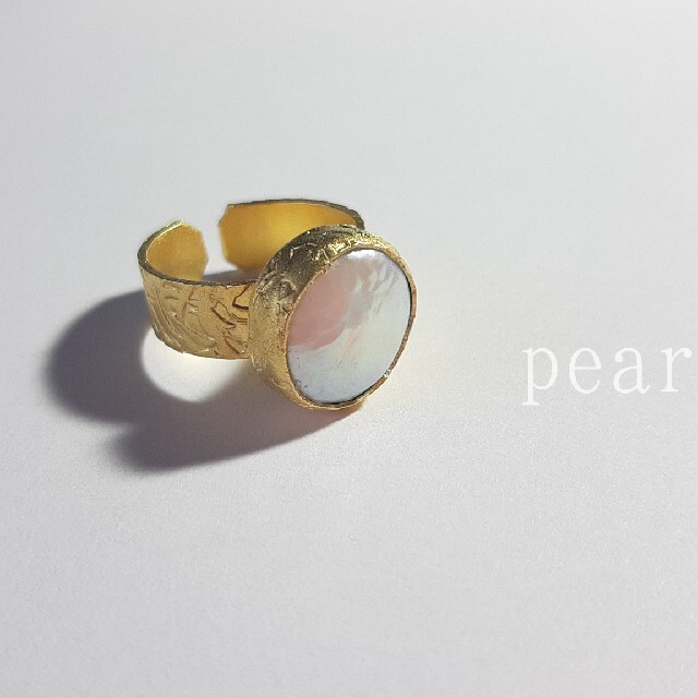 『Pearl』の世界でひとつの天然石リング レディースのアクセサリー(リング(指輪))の商品写真