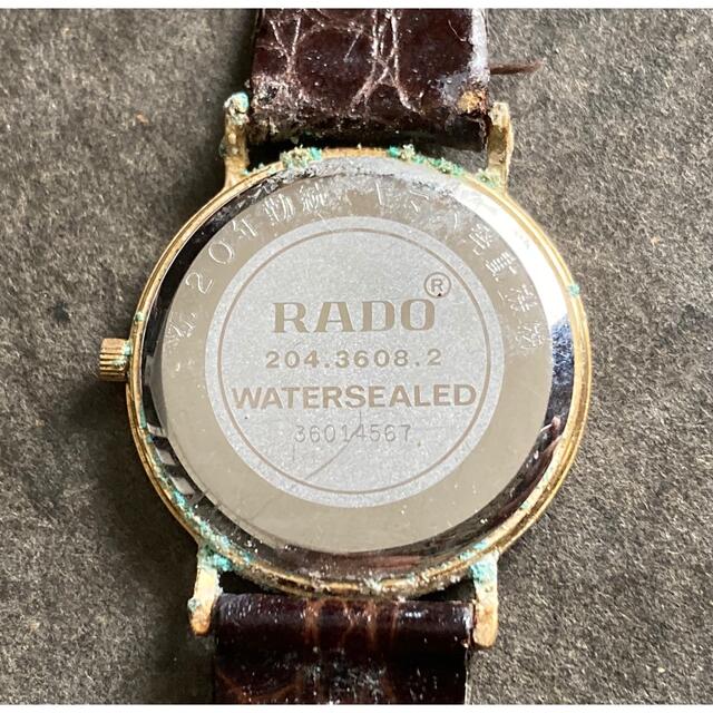 RADO(ラドー)の昭和レトロ品 ヴィンテージ RADO クウォーツ メンズ　ジャンク品 送料無料 メンズの時計(腕時計(アナログ))の商品写真