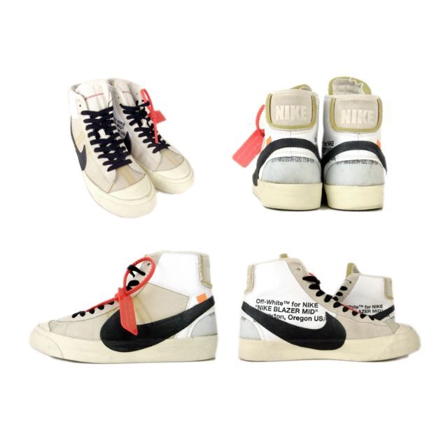 ナイキNIKE×オフホワイトOFF WHITE■BLAZER MIDスニーカー