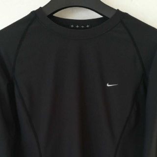 ナイキ(NIKE)のナイキ NIKE FIT DRY 長袖シャツ レディースLサイズ 胸刺繍ロゴ(Tシャツ(長袖/七分))