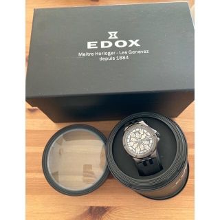 エドックス(EDOX)のエドックス　デルフィン　メカノ　黒　限定ワインディングマシーン付き！(腕時計(アナログ))