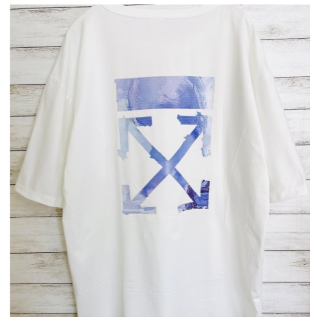 ⭐売り切り⭐韓国 矢印 Tシャツ メンズ ストリート 半袖 夏 白 ホワイト メンズのトップス(Tシャツ/カットソー(半袖/袖なし))の商品写真