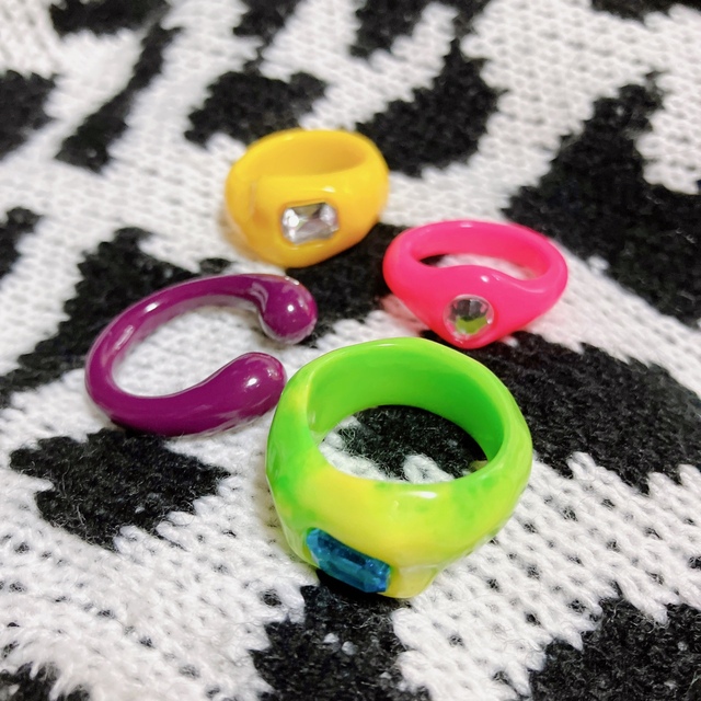 UNIF(ユニフ)のAcryl rings レディースのアクセサリー(リング(指輪))の商品写真
