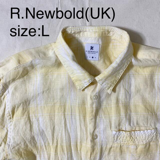 R.NEWBOLD(アールニューボールド)のR.Newbold(UK)ビンテージリネンチェックシャツ メンズのトップス(シャツ)の商品写真