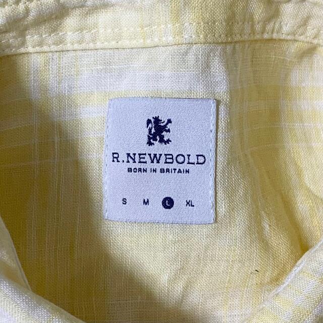 R.NEWBOLD(アールニューボールド)のR.Newbold(UK)ビンテージリネンチェックシャツ メンズのトップス(シャツ)の商品写真