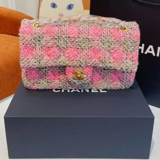 CHANEL(シャネル)のChanel クラシックウール トートバッグ ハンドメイドのファッション小物(バッグ)の商品写真