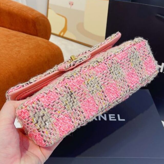 CHANEL(シャネル)のChanel クラシックウール トートバッグ ハンドメイドのファッション小物(バッグ)の商品写真